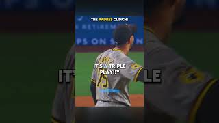 The Padres Turn a Triple Play to Clinch edit mlb baseball [upl. by Eiramaneet]