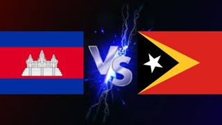 AFF U19 LIVE 2024  Timor Leste vs Cambodia U19  កម្ពុជា Vs ទីម័រខាងកើត [upl. by Siward]