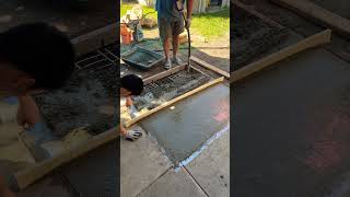 Almost Done Filling Cement Concrete On The Patio Backyard shorts [upl. by Akena]