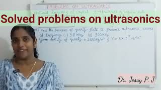 Problems on ultrasonics [upl. by Aruon]