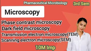 MICROSCOPY  PHARMACEUTICAL MICROBIOLOGY  3RD SEMESTER nitaragautam [upl. by Astrahan]