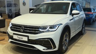 2024 White VW Tiguan R line  in depth Walkaround 4K [upl. by Bar296]