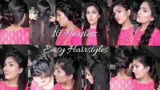 Easy Heatless Hair styles For Girls  Natasha waqas [upl. by Alejandra]