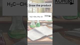 Reacting 1chloropropane with KOHaq  organicchemistry chemistryrevision equations study [upl. by Buatti842]