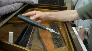 tuning hammer technique on grand piano [upl. by Aihsiek67]