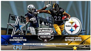 Madden NFL 25 Highlights Cowboys vs Steelers on Sunday Night Football [upl. by Leelaj]