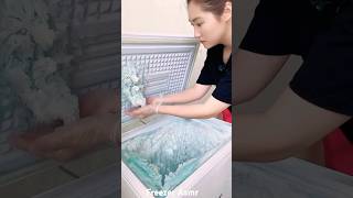 Green freezer frost ice eating asmr [upl. by Esilahc]