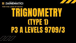 P3 TRIGONOMETRY  WITH PRACTICE  TYPE 1 Rcos  A LEVELS MATHS 9709 [upl. by Aihsetal]