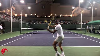 Nadal Intense Training Indian Wells 2019 Tennis  Court Level View [upl. by Sparrow]