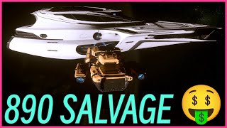 Easy Repeatable 890 Jump Salvage Location  Star Citizen  Drake Vulture or Aegis Reclaimer [upl. by Senskell366]