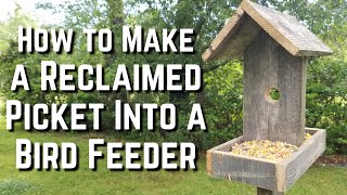 How to Build a Bird Feeder  Reclaimed Wood Bird Feeder DIY Craft Ideas Easy Woodworking Projects [upl. by Nomzed774]