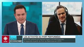 Effondrement d’un pont à Baltimore  impacts économiques  Zone économie [upl. by Caassi]