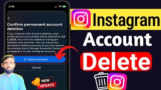 Instagram Account Delete Kaise Kare Permanently  How To Delete Instagram Account Md technical [upl. by Notsirhc810]