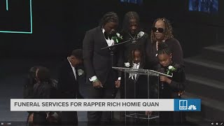 Rich Homie Quans children remember their father at Celebration of Life ceremony [upl. by Ynattirb982]