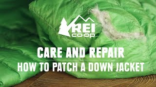 How to Patch a Down Jacket  REI [upl. by Koressa]