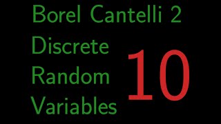 Infermath Probability in R Discrete Random Variables 10 Borel Cantelli 2 [upl. by Stinson]