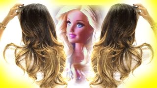 ★ BARBIE CURLS  How to Curl HardtoCurl Hair  Hairstyles [upl. by Candis]