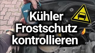 Frostschutz des Kühlwassers prüfen  Winterfestes Auto  So wird´s gemacht [upl. by Yrotciv530]