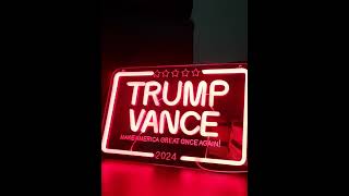 Light up your support in bold red Show your pride with our TrumpVance campaign lights [upl. by Rotce]