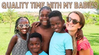 DAY OUT WITH MY FOUR KIDS ☀️ Adoptive Mum in Uganda 🇺🇬 [upl. by Weight280]