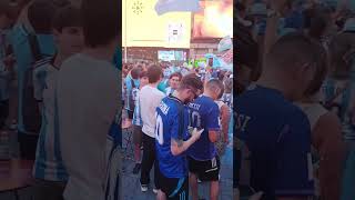 Argentinos en banderazo en Times SqNYC por Copa America [upl. by Nepean]