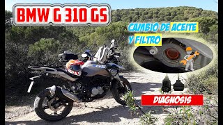 BMW G 310 GS 🛠 Cambio Aceite y Filtro [upl. by Ymmor]