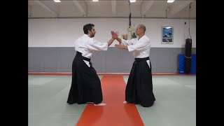 Aikido  Kata des 5 principes IkyoNikyoSankyoYonkyoGokyo  OmoteUra GHAAN [upl. by Aisorbma]