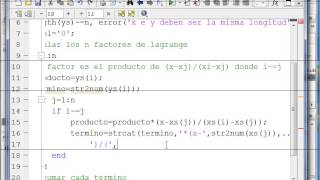 Metodo de Interpolacion de Lagrange Matlab [upl. by Delaine]