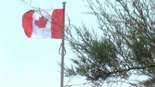 WorthingDieppe RaidCanadian Flag flying on seafront [upl. by Aihgn]