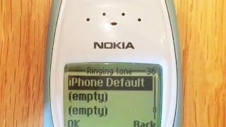 Classic Nokia playing iPhone Marimba ringtone [upl. by Soll147]