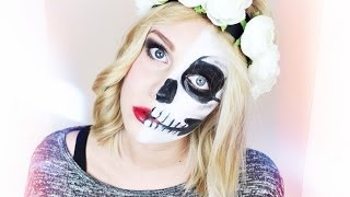 LADY vs SKULL  Halloween Makeup Tutorial  Dagi Bee [upl. by Cob]