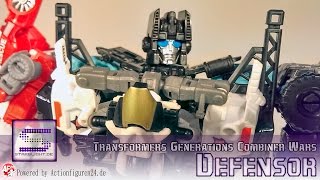 Transformers Generations Combiner Wars Defensor Review Deutsch  German [upl. by Amandie187]