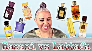 Top 5 Lattafa vs Top 5 Rasasi  Battle of the Middle Eastern Houses  Glam Finds  Fragrance Reviews [upl. by Mulloy]