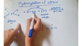 Hydroxylation of alkene class 11 chapter 15 Hydrocarbon [upl. by Floro]