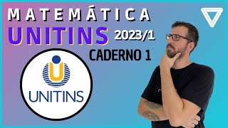 UNITINS 20231  CADERNO 1 PROVA PADRÃO  MATEMÁTICA [upl. by Tilney]