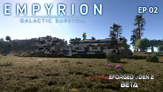 Empyrion Galactic Survival RE2  Ep02  Checking out the crashed ship [upl. by Fotzsyzrk]