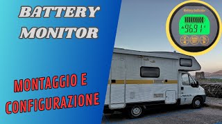 Battery Monitor Camper Aili TR16  Montaggio collegamento e configurazione [upl. by Norvan]