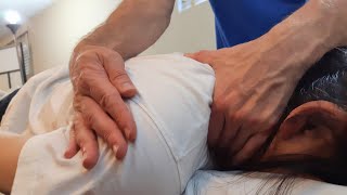 Dissolving the tightness of Neck and Shoulders Massage ASMR  The Unbelievable Hardness Has Gone [upl. by Dorcas]