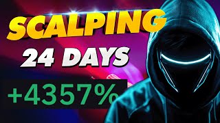 I made 4357 profit in 24 days scalping crypto live trading [upl. by Cherey]