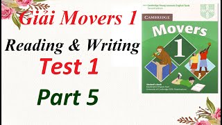 Movers 1 Test 1 part 5 Ms Diễm English [upl. by Ahseinad]