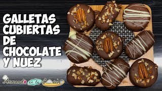 Galletas cubiertas De Chocolate y Nuez [upl. by Osnofledi892]