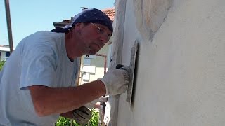 Come RASARE un muro ESTERNOHow to REPAIR an Exterior WallTips for Beginners [upl. by Nabi978]