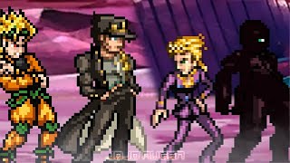 JOTARO AND DIO vs GIORNO AND DIAVOLO [upl. by Jeconiah709]