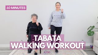 10 Minute Walking Workout for Seniors  Tabata for Beginners [upl. by Jacie]