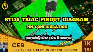 BT136 triac pinout diagram  bt136 [upl. by Nami]