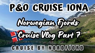 PampO Cruises IONA Norwegian Fjords  CRUISE BY NORDFJORD [upl. by Anihta]