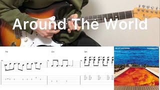 Red Hot Chili Peppers  Around The World guitar cover with tabs amp chords [upl. by Sanoj]