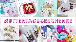 DIY MUTTERTAGS GESCHENKE 🎁 7 Ideen zum Muttertag 2021  DIYs und Rezepte  Basteln mit Papier [upl. by Aytida]