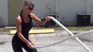 Say NO to cardio and use the Battle Rope instead [upl. by Emmit]