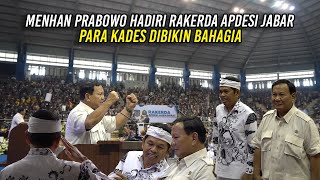 HADIRI RAKERDA APDESI JABAR  MENHAN PRABOWO BIKIN PARA KADES BAHAGIA [upl. by Zampardi717]